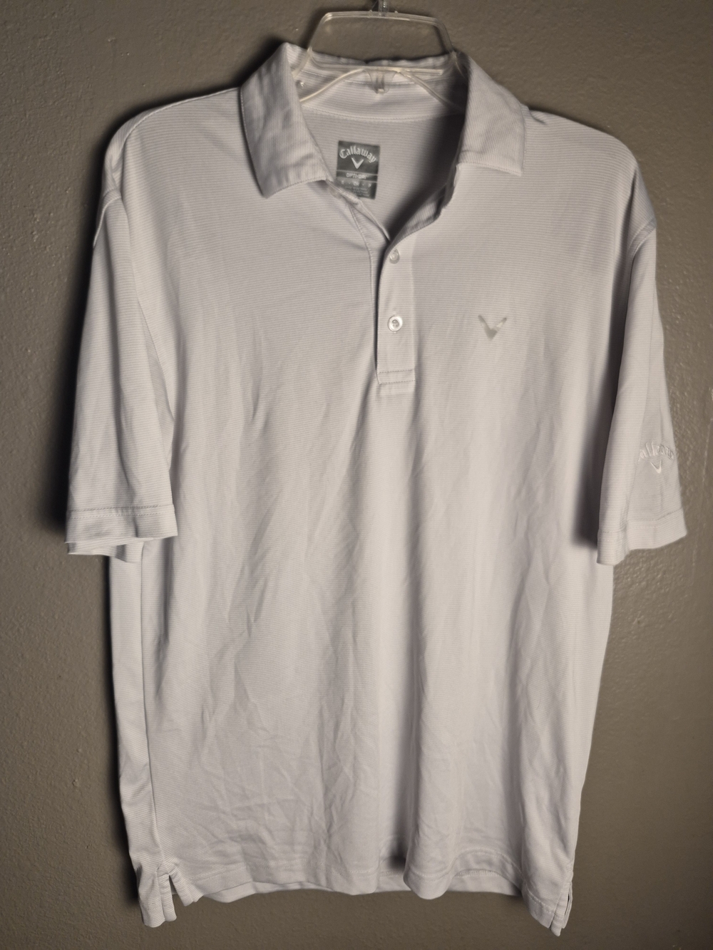 Callaway White Men's Polo Golf Shirt